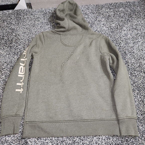 Carhartt Relaxed Fit Army Green Sage, With Logo, Women's Size Xs, Thick Warm - Picture 9 of 10